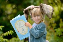 6 year-old Charlotte Brady from Invergowrie takes inspiration from Scotland’s Storybook Trail to learn more about Peter Rabbit at the Beatrix Potter Exhibition & Garden at Birnam Arts, Perthshire.