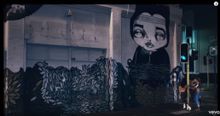 Stormie Mills artwork featured in P!NK's video clip Secrets