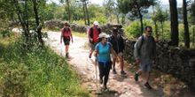 Pilgrims on the Camino de Santiago 