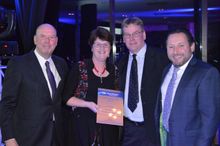 Best Western Beechworth Motor Inn Hotel Achievement Award Rob & Janelle Ransom with MD Graham Perry and RMS Lawrence Heasman