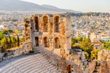 Amphitheatre of the Acropolis in Athens, Greece