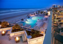 Hard Rock Hotel Daytona Beach by night