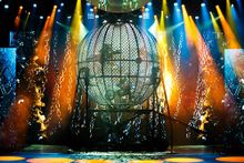 Photo caption: La Parisienne Cabaret Francais, which includes thrilling performances including gravity-defying basketball acrobatics and Globe of Death motorcycle racing, has been extended until Jan. 6, 2019.