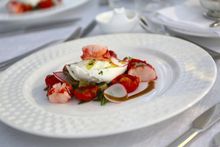 NUO founding chef and Director of Culinary Nikoloas Lekkas created a splendid spread of food and drink from welcome cocktails to the Chelsea Barracks Authored multi-course lunch