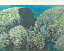 Claude Monet, Bloc de Rochers, Belle-Île, (detail), 1886