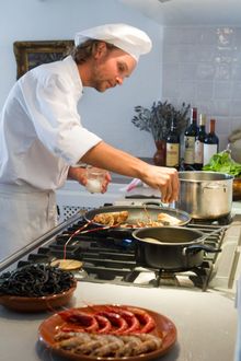 Chef David Palacios at El Carligto