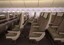 EVA Air’s new Economy Class Cabin aboard it first 787-9 Dreamliner