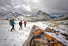 Hiking to Skoki Lodge, Alberta