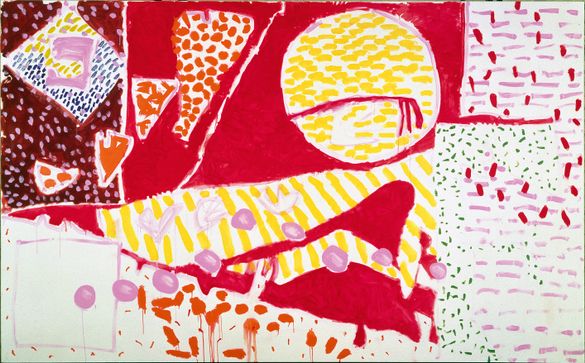 Patrick Heron, Red Garden Painting: June 3 -June 5 : 1985 Patrick Heron, Red Garden Painting: June 3 -June 5 : 1985