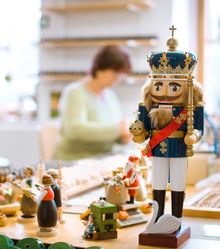Nutcracker - typical wooden Christmas decorations from the Ore Mountains