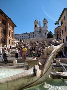 Spanish Steps and Barcaccia Fountain 