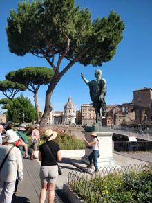 Walking though Via dei Fori Imperiali