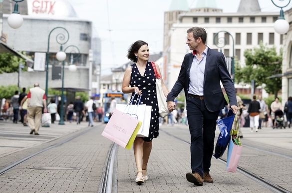 Einkaufsbummel in der Kasseler Innenstadt