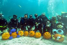 Underwater Pumpkin Carving