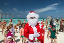 Santa arrival at Kandima Maldives
