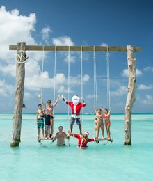 Santa arrival at Kandima Maldives