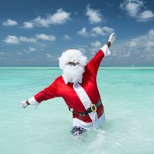 Santa arrival at Kandima Maldives