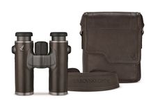 The SWAROVSKI OPTIK CL Companion NOMAD binoculars with accompanying leather field bag