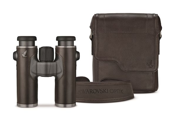 The SWAROVSKI OPTIK CL Companion NOMAD binoculars with accompanying leather field bag