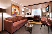 More than half of the 98 staterooms designated as suites measure between 355 and 710 sq. ft.