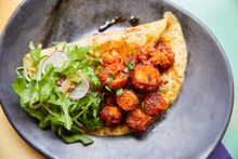 Halloumi Aubergine Pancake 