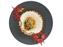 NOBU InterContinental Hong Kong, Sapporo Dish :  Hotate Butter Yaki,  NOBU Salsa 