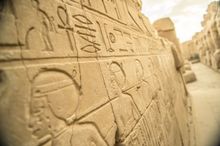 Carvings of Karnak in Egypt