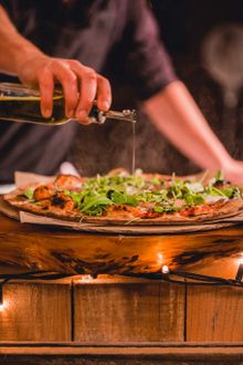 Wood-fired Pizza at the Moguls Alpine Bar