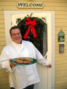 Innkeepers welcome tourgoers with fabulous cookies and beautifully decorated inns