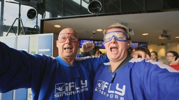 Keith and Garry living their inner age in Singapore
