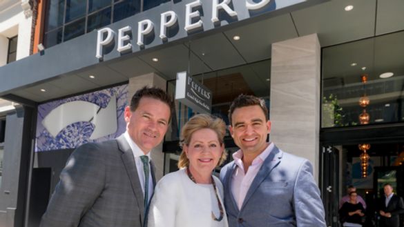 L-R: Michael Moret-Lalli, Lord Mayor Lisa Scaffidi and Christian Boucousis