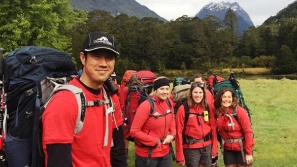 Guide Moon Seok Kang with new guides Guide Moon Seok Kang with new guides