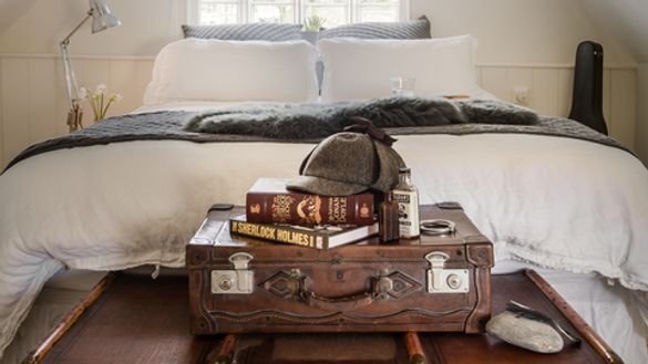 The Sherlock suite king-size bed