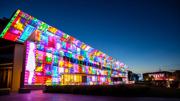 Iconic national attractions across Canberra will light up for the seventh Enlighten festival