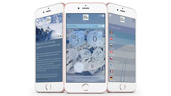 The weather and snow conditions in the palm of your hand