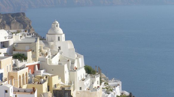 Santorini from above