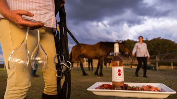 Spoil yourself with a horse ride and Canberra district wines at Burnelee Excursions on Horseback.