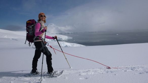 Snowshoeing in Antarctica with Aurora Expeditions
