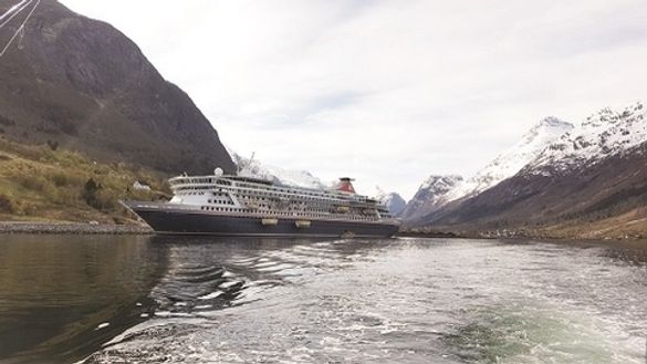 Fred. Olsen Cruise Lines' Balmoral in Olden, Norway.