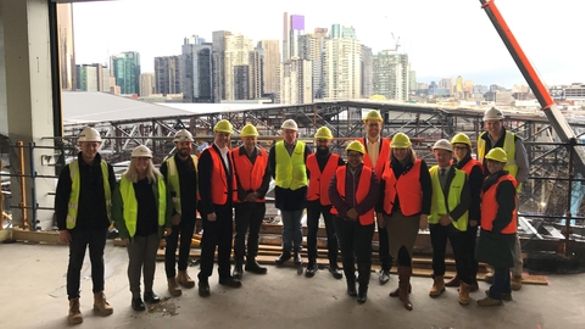 Countdown for the opening of Novotel Melbourne South Wharf  