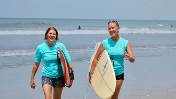 Suzanne Hart (right) is your host