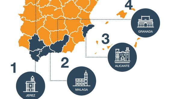 Top 5 cheapest cities in Spain for a city break