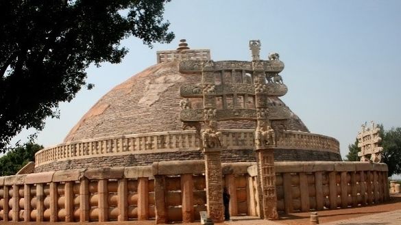 Take a photo of you at The Great Stupa of Sanchi at WTM then share your #mymadhyapradeshmoment 