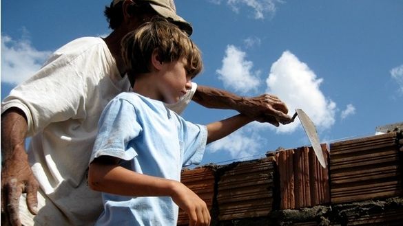 Family house building