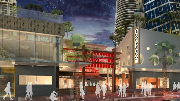 The new 8 Street Markets at Surfers Paradise on Cavill Lane 
