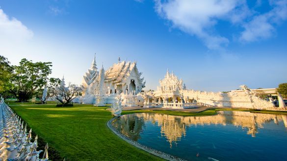 Wat Rong Khun (The White Temple) in Chiang Rai Wat Rong Khun (The White Temple) in Chiang Rai