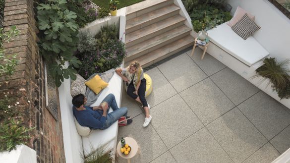 Natural Granite Large Aspect Paving - Silver Grey - 2