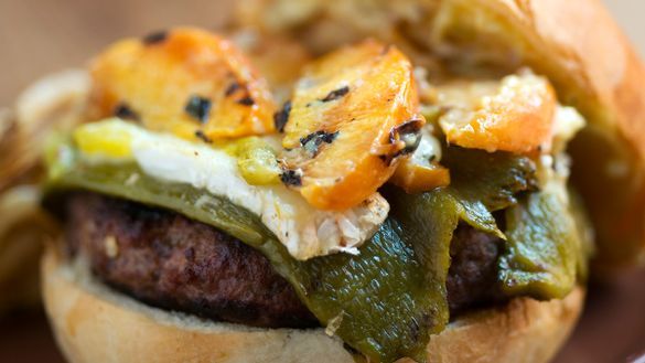 Green Chile Cheeseburger