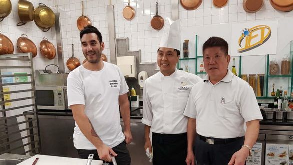 PICTURED: Chefs Julian Cincotta (left) and King Tong Lau (right)