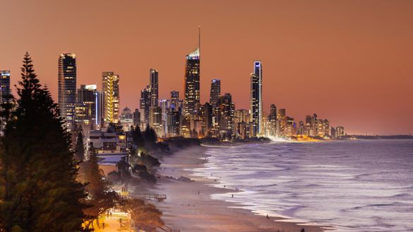 Surfers Paradise at Dusk